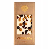 Słodkie kremy i masła - Czekolada biała z bakaliami 100g Schronisko Bukowi - miniaturka - grafika 1