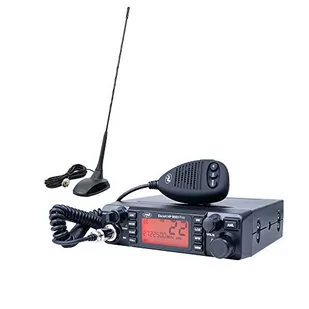 PNI CB Escort HP 9001 PRO ASQ regulowane, AM-FM, 12 V, 4 W + antena CB-Extra 48 z magnesem, 45 cm, 150 W, SWR 1,0 - Anteny samochodowe - miniaturka - grafika 1