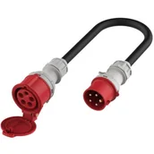 Ładowarki do samochodów elektrycznych - Adapter do ładowarki samochodu elektrycznego PLATINET EV A11C22MC wtyk CEE 32A gniazdo CEE 16A - miniaturka - grafika 1