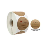 Scrapbooking - Naklejki Ozdobne Okrągłe Homemade With Love 20Szt - miniaturka - grafika 1