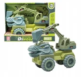 Samochody i pojazdy dla dzieci - Auto Autko Koparka Pojazd Dla Dzieci W Kształcie Dinozaura Z Łyżką Koparki - miniaturka - grafika 1