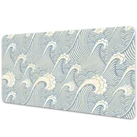 Podkładki na biurko - Podkładka ochronna na biurko Fale Ocean 90x45 cm - miniaturka - grafika 1