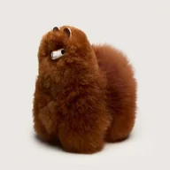 Maskotki i pluszaki - Huacaya - Przytulanka z naturalnej alpaki CARAMEL 24 cm - miniaturka - grafika 1