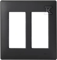 Klawisze i ramki - Kontakt Simon KONTAKT_SIMON Ramka obudowy S500 2-modułowa CONNECT Grafitowy 51010102-038 - miniaturka - grafika 1