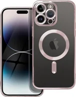 Etui i futerały do telefonów - OEM Futerał ELECTRO MAG COVER kompatybilny z MagSafe do IPHONE 14 Plus złoty róż - miniaturka - grafika 1