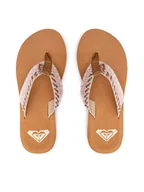 Klapki i japonki damskie - Roxy Japonki ARJL101113 Różowy - miniaturka - grafika 1