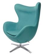 Fotele - King Home Fotel szeroki 80x110x70cm Egg turkusowy HE-066.GREENBLUE.12 - miniaturka - grafika 1