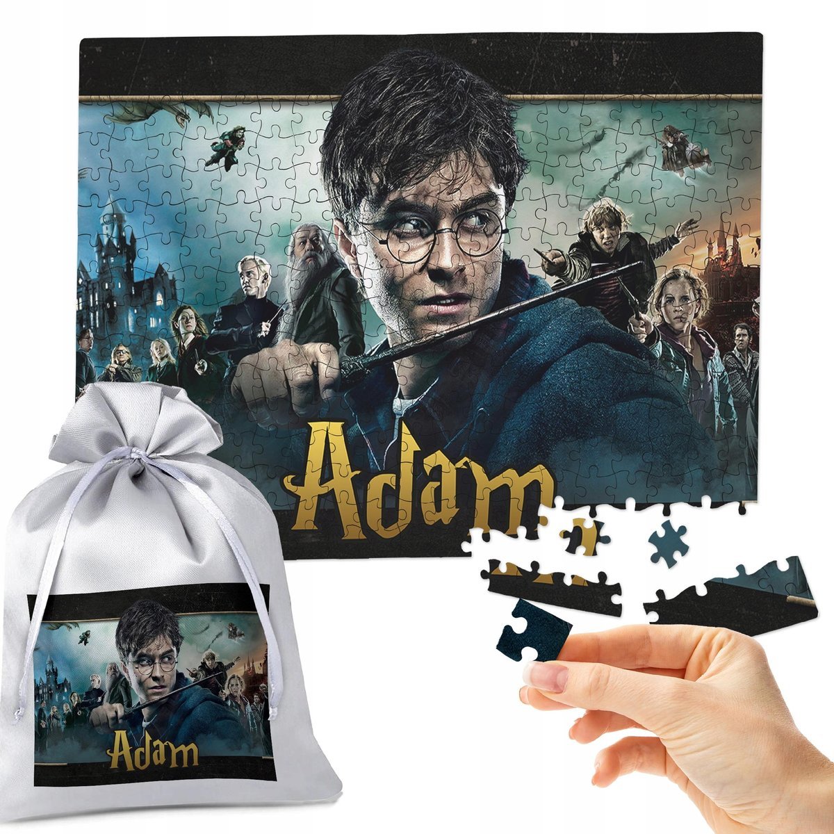 PUZZLE 252 el. HARRY POTTER - IDEALNY PREZENT NA ŚWIĘTA POD CHOINKĘ IMIĘ