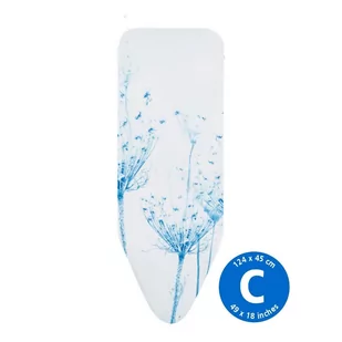 Brabantia Zestaw PerfectFit Pokrowiec na deskę do prasowania rozm C Cotton Flower 11 89 82 - Deski do prasowania - miniaturka - grafika 1