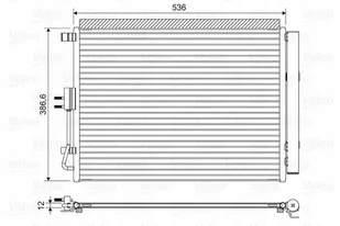 Chłodnica klimatyzacji VALEO 822598 97606A5801 HYUNDAI - Chłodnice - miniaturka - grafika 1