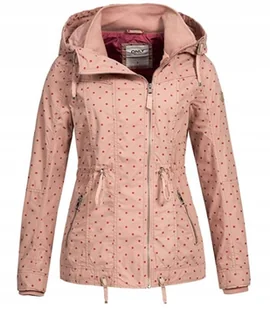 ONLY KURTKA PARKA DAMSKA W KROPKI RÓŻOWA S WŁD - Kurtki damskie - miniaturka - grafika 1