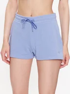 Spodenki damskie - 4F Szorty sportowe 4FSS23TSHOF175 Niebieski Regular Fit - miniaturka - grafika 1