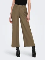 Spodnie damskie - ONLY Spodnie materiałowe Tokyo 15259590 Brązowy Straight Fit - miniaturka - grafika 1