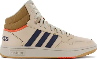 adidas Hoops 3.0 Mid - Męskie sneakersy Buty do koszykówki Beżowy GX9608 , Rozmiar: EU 47 1/3 UK 12 - Sneakersy męskie - miniaturka - grafika 1