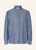 Bluzki damskie - Tommy Hilfiger Bluzka W Stylu Jeansowym blau - miniaturka - grafika 1