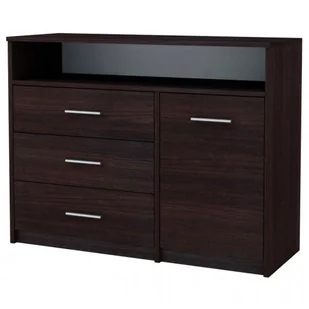 Minimalistyczna Komoda Z Szufladami Wenge R9-M48 - Komody - miniaturka - grafika 1