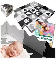 Maty piankowe - DUŻA Mata piankowa kojec podłogowa puzzle piankowe dla dzieci edukacyjna 52 elementy - miniaturka - grafika 1