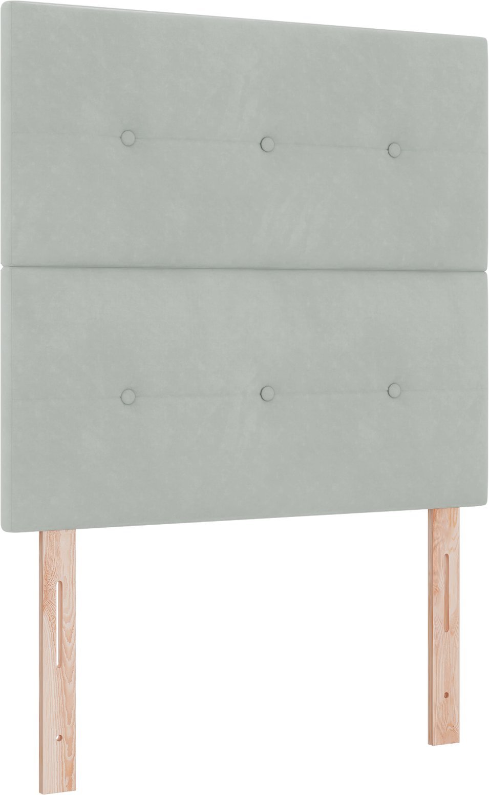 Łóżko Box Spring z materacem i LED Szary Jasny 120x200 cm Aksamit