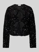 Bluzki damskie - Bluzka o kroju regular fit z wiązanym detalem model ‘ARIA’ - miniaturka - grafika 1