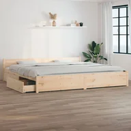 Łóżka - Lumarko Rama łóżka z szufladami, 180x200 cm, Super King - miniaturka - grafika 1