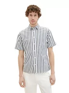Koszule męskie - TOM TAILOR Męska koszula 1037282, 31785, granatowa, białe paski, XL, 31785 - Navy Off White Stripe, XL - miniaturka - grafika 1