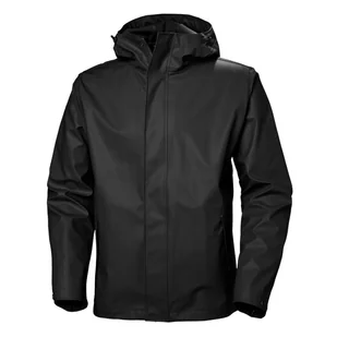 Helly Hansen Moss, kurtka przeciwdeszczowa, męska, czarna - Kurtki i kamizelki sportowe męskie - miniaturka - grafika 1