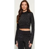 Bluzki damskie - GUESS Półgolf DEBBY | Cropped Fit - miniaturka - grafika 1