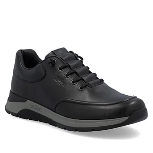 Półbuty męskie czarne Rieker 39658-00 skórzane szerokie wygodne wsuwane-46 - Półbuty męskie - miniaturka - grafika 1