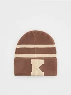 Czapki dla dzieci - Reserved - Czapka z naszywką - brązowy - miniaturka - grafika 1
