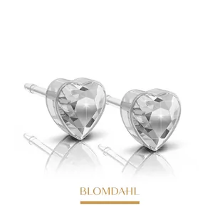 Blomdahl -  Kolczyk Heart Crystal 6 mm SFJ 2szt - Piercing - miniaturka - grafika 1
