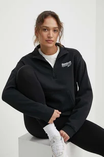 Reebok bluza damska kolor czarny z nadrukiem 100075993 - Bluzy damskie - miniaturka - grafika 1