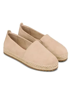Marc O´Polo Skórzane espadryle w kolorze beżowym - Espadryle damskie - miniaturka - grafika 1