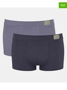 Sloggi Bokserki (2 pary) w kolorze błękitnym i granatowym - Majtki męskie - miniaturka - grafika 1