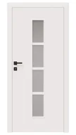 Drzwi wewnętrzne - Dre Drzwi Wewnętrzne Z Szybą Arte 50 Okleina Biała Mat - miniaturka - grafika 1