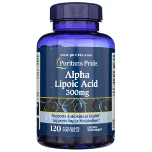 Puritan's Pride Puritan's Pride Kwas Alfa Liponowy 300 mg - 120 kapsułek - Serce i układ krążenia - miniaturka - grafika 1