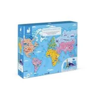 Puzzle - Janod Puzzle Edukacyjne z Figurkami 3d Cuda Świata 350 Elementów 7 +, - miniaturka - grafika 1