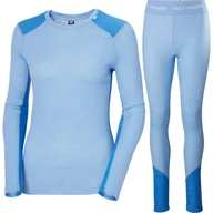 Pozostała odzież narciarska - Helly Hansen Lifa Merino Midweight, komplet damski, jasnoniebieski - miniaturka - grafika 1