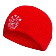 Czapki damskie - Adidas Fcb woolie Czapka Czerwony/Biały Rozmiar uniwersalny - miniaturka - grafika 1