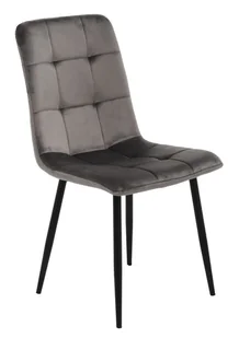 Krzesło kuchenne Rio velvet szare OTE - Taborety i hokery - miniaturka - grafika 1