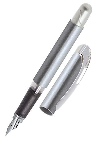 Online Długopis atramentowy College Metallic Stone │ ergonomiczne pióro wieczne dla szkoły │ średnie pióro, miękka część grip │ do standardowych wkładów atramentowych │ akumulator │ idealny dla dzieci