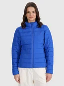 Kurtki damskie - 4F Kurtka puchowa z wypełnieniem syntetycznym damska - niebieska L - miniaturka - grafika 1