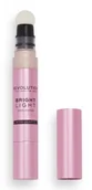 Rozświetlacze do twarzy i ciała - Makeup Revolution Bright Light Rozświetlacz Strobe Gold - miniaturka - grafika 1