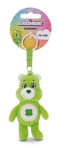 Breloczek Miś Szczęścia - Miś Szczęściarz 10cm zielony - Pluszowy towarzysz przytulanka zwierzęca z kółkiem na klucze do smyczy, torby albo plecaka