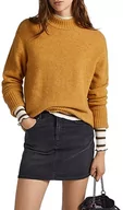 Swetry damskie - Pepe Jeans Denisse Perkins sweter damski, Brązowy (wielbłąd), L - miniaturka - grafika 1