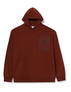s.Oliver Bernd Freier GmbH & Co. KG Męska bluza z kapturem, brązowa, 5XL, brązowy - Bluzy męskie - miniaturka - grafika 1