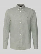 Koszule męskie - Koszula casualowa o kroju slim fit z czystej bawełny - miniaturka - grafika 1