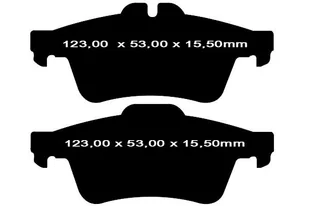 Tylne CERAMICZNE klocki RedStuff + tarcze hamulcowe 280mm EBC seria Premium Ford Kuga 2013-2016 - Tarcze hamulcowe - miniaturka - grafika 10