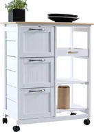 Szafki kuchenne - vidaXL Anaterra Wózek kuchenny na kółkach 67x37x84 cm - miniaturka - grafika 1