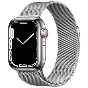Apple Watch 7 GPS + Cellular 45mm Srebrny - Smartwatch - miniaturka - grafika 1