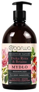 BARWA Receptury Natury Mydło w płynie regenerujące - Dzika Róża & Betaina - Mydła - miniaturka - grafika 1